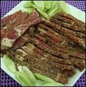 阿公的板燒黑胡椒- 生肉-切片包裝 - 梅花肉(600g)