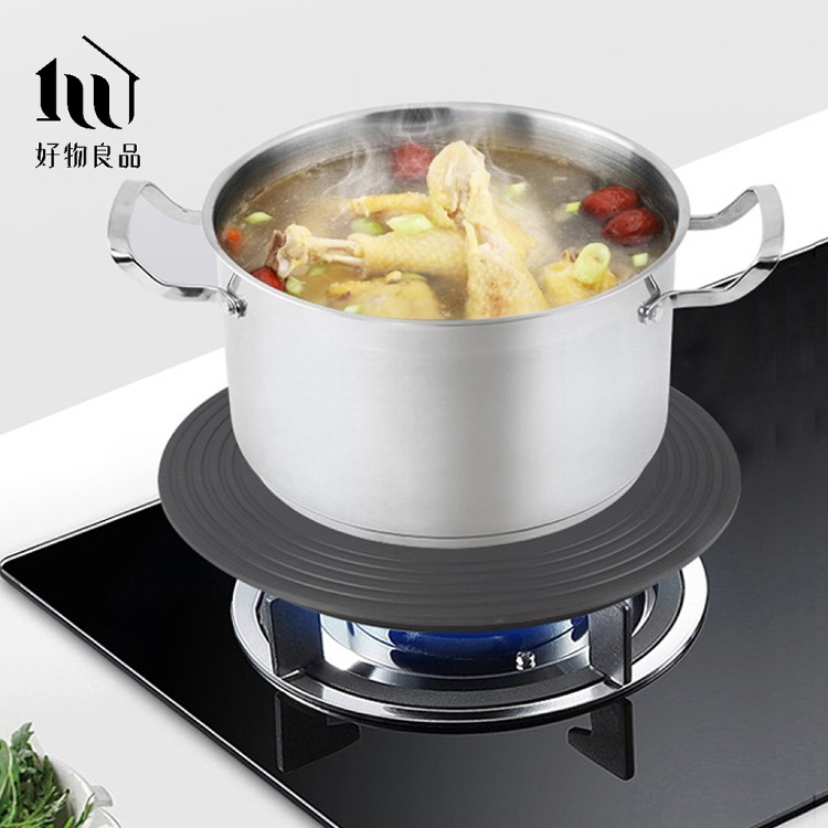 【好物良品】24cm_圓形家用鍋具防燒黑快速導熱解凍板 瓦斯爐節能板 導熱解凍盤