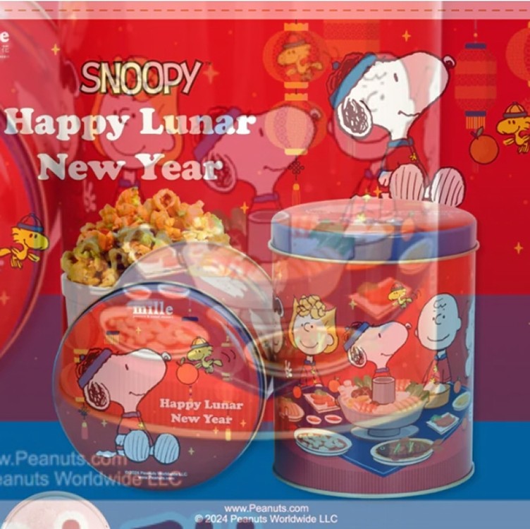 史努比罐爆米花(圖案無法指定)