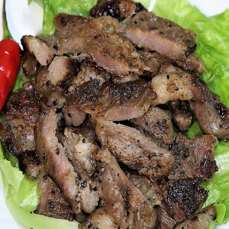 阿公的板燒黑胡椒梅花肉(600g)
