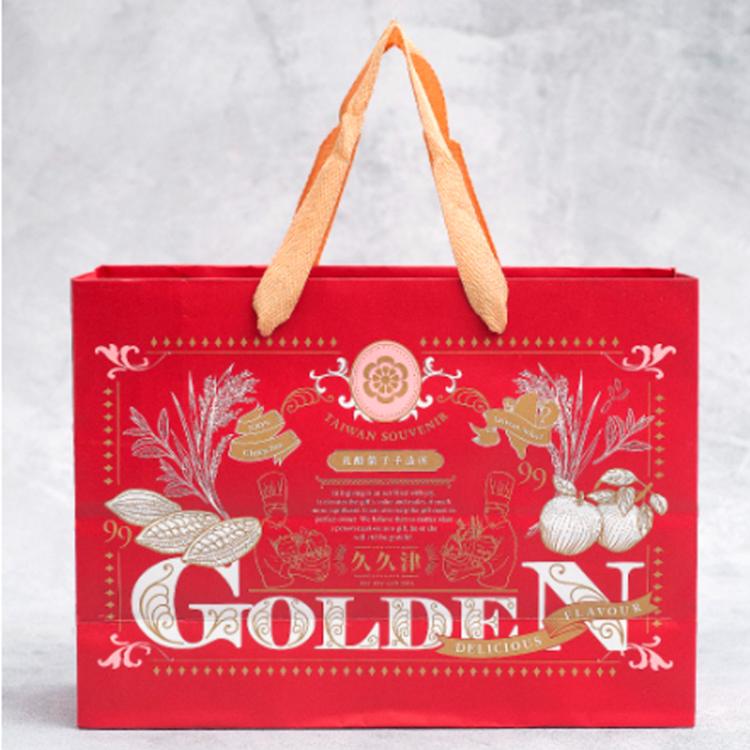 【久久津】原味蘋果米餅鐵禮盒(16片/盒 附提袋)