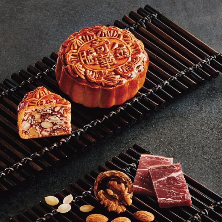 預購【奇華】伍仁金腿月禮盒(四大廣/鐵盒 附提袋)_2025中秋