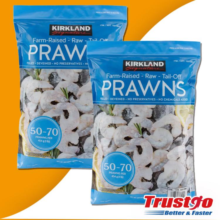 【美式賣場】Kirkland Signature冷凍養殖去尾大生蝦仁