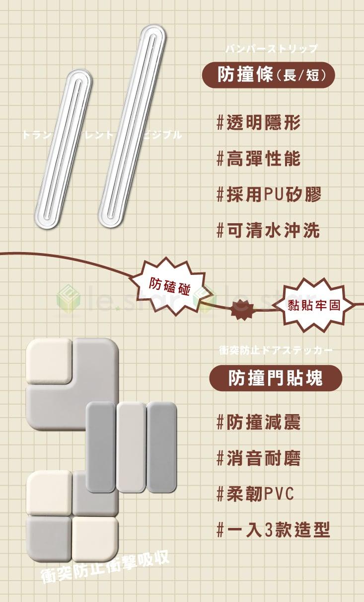 【FaSoLa】多用途無痕防撞門貼塊