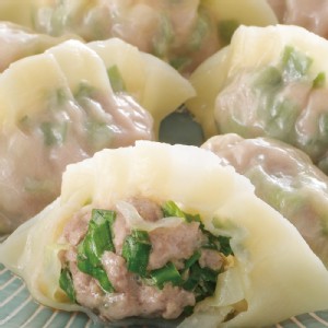 豬肉韭菜熟水餃