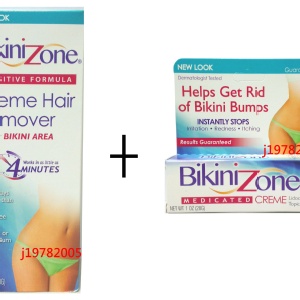 美國 Bikini Zone 比基尼私處4分鐘除毛膏 + 除毛舒緩乳霜