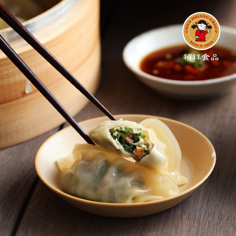 【禎祥食品】香菇薺菜熟水餃(蛋奶素)