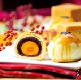 【法藍四季】花饗月禮盒＊黃金蛋黃酥９入、享月茶禮１盒、黑糖瑪琪朵酥３入