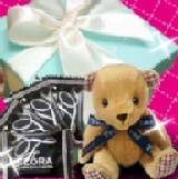 【法藍四季】情人節限定‧ Flora貝爾巧克力禮盒(內含小熊布偶)