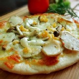 菇菇青醬Pizza(蛋奶素可食用)