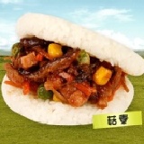 美而美【田園鮮菇蔬食】米漢堡 特價：$37