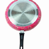 家泰樂粉紅甜心彩繪平底鍋(覆底)30CM