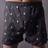 四角褲 - HANG TEN 100%精梳棉膠印平口褲