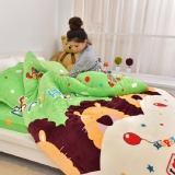 法蘭絨床包被套組 - 單人 童話王國 加厚舖棉 三件組