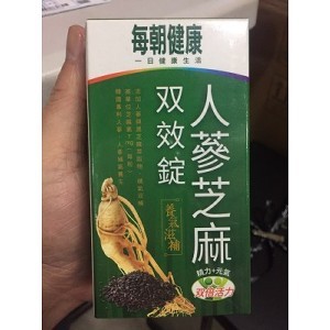 每朝健康人蔘芝麻雙效錠精華錠(60顆裝)