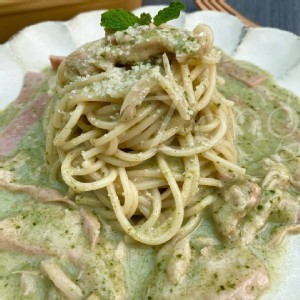 奶油青醬燻雞醬(不含麵)