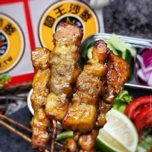 國王沙爹雞腿肉串-8串.