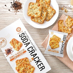 《自然主意》亞麻仁生機蘇打餅(亞麻仁籽x胡椒岩鹽)