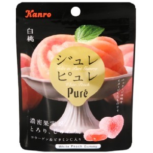 Kanro甘樂 Pure白桃軟糖(63g)-3包只要80元