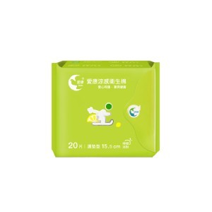 愛康涼感衛生棉 檸橙派對 - 護墊型檸橙派對 - 15.5cm / 20片裝 /