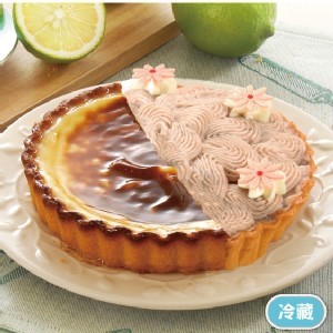 芋花園烤布丁雙享派6吋