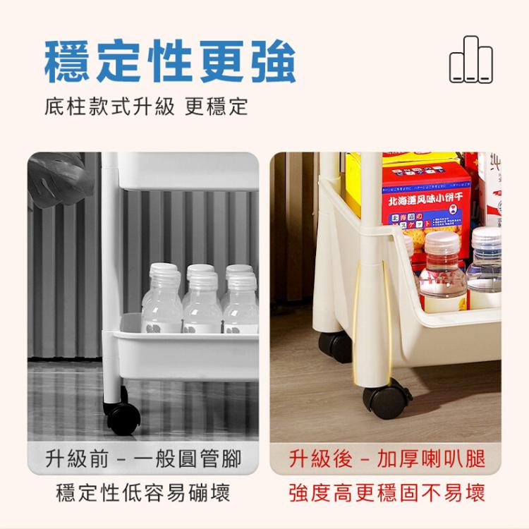 【DaoDi】4層置物收納推車-斜口移動書架