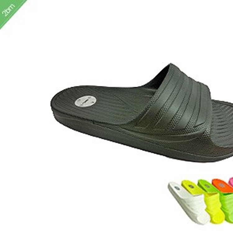 繽紛氣墊彈力拖鞋(黑)