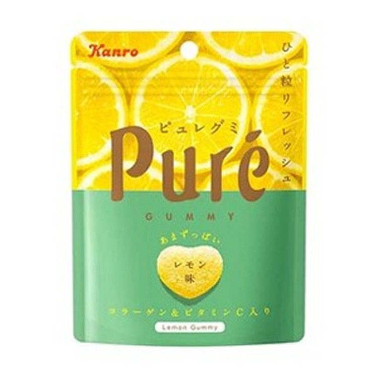 KANRO Pure檸檬軟糖 (56g)一組3包