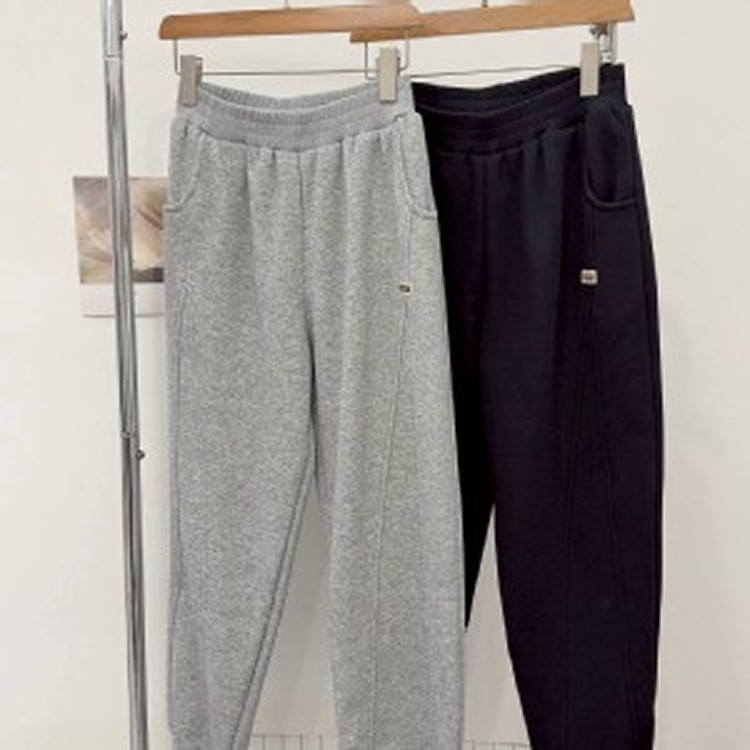 厚絨🔥🏠側方標加絨運動褲