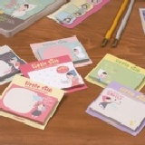 創意文具狂想曲★可愛小妞N次貼★便簽.便利貼 ---6款50張左右隨機 多種顔色，隨機發送 特價：$12