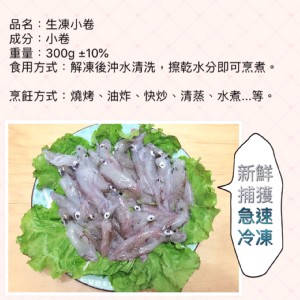 新鮮急速冷凍小卷(脆卷)