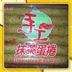 嘉義福義軒抹茶手工蛋捲…蛋奶素可食…400G