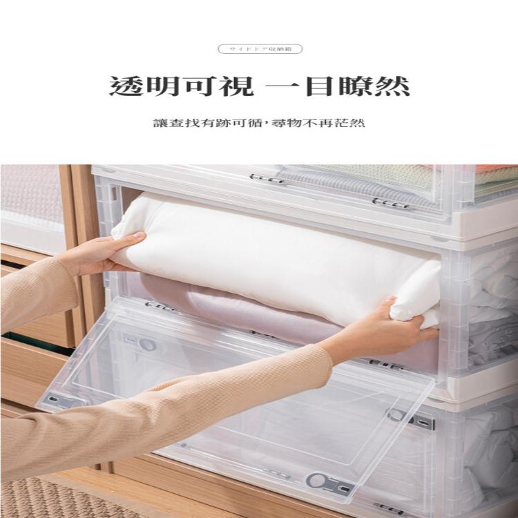 【DaoDi】102L巨無霸三開折疊收納箱(摺疊收納箱箱/ 滑輪置物箱/收納盒/衣物收納箱)(顏色任選)