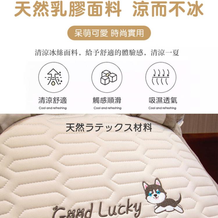 【DaoDi】冰絲乳膠腰靠枕靠墊沙發靠腰墊贈頭枕