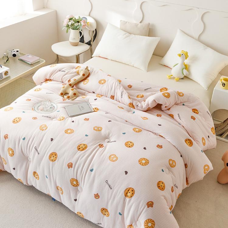 【沐眠居家】雙面針織棉可水洗厚被 (150X200cm) 蓄熱保暖 棉被 冬被