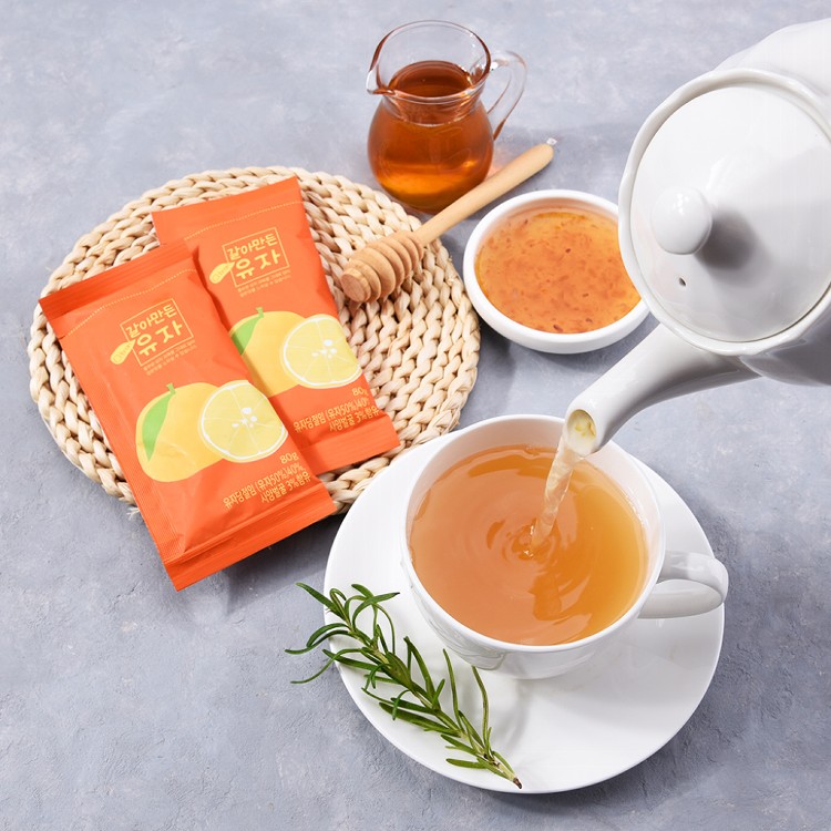 【DAMIZLE】韓國進口 蜂蜜黃金柚子醬800g（10包入）