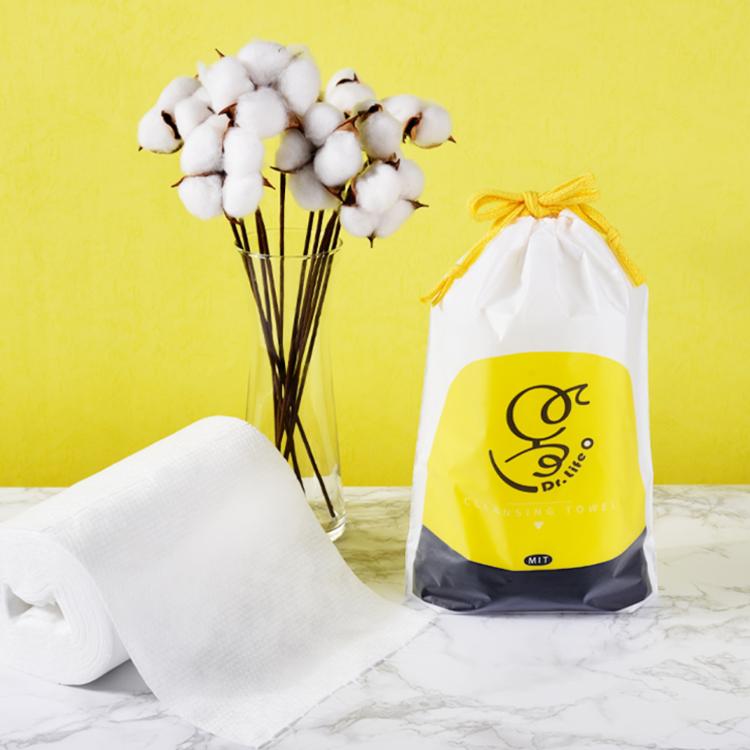 【Dr. Light】台灣製造 捲筒式加厚乾濕兩用洗臉巾80抽(20x20cm潔膚巾/親膚/卸妝)