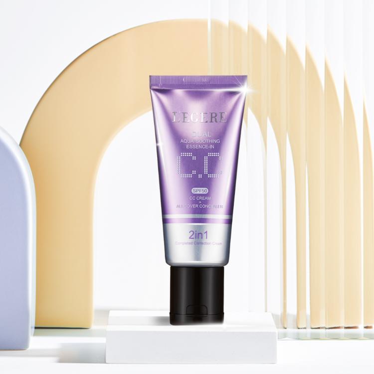 【LEGERE 蘭吉兒】水透亮CC霜雙效遮瑕組SPF50