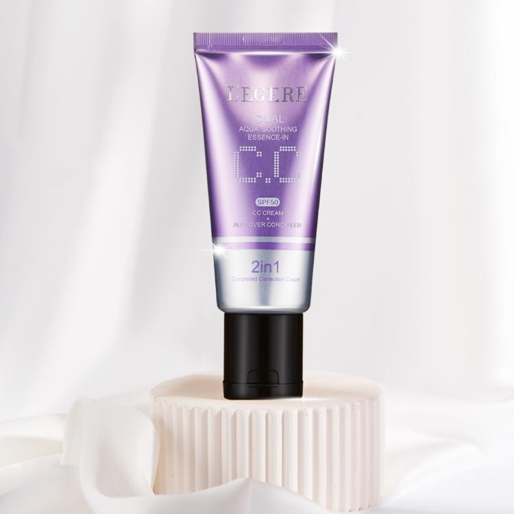 【LEGERE 蘭吉兒】水透亮CC霜雙效遮瑕組SPF50