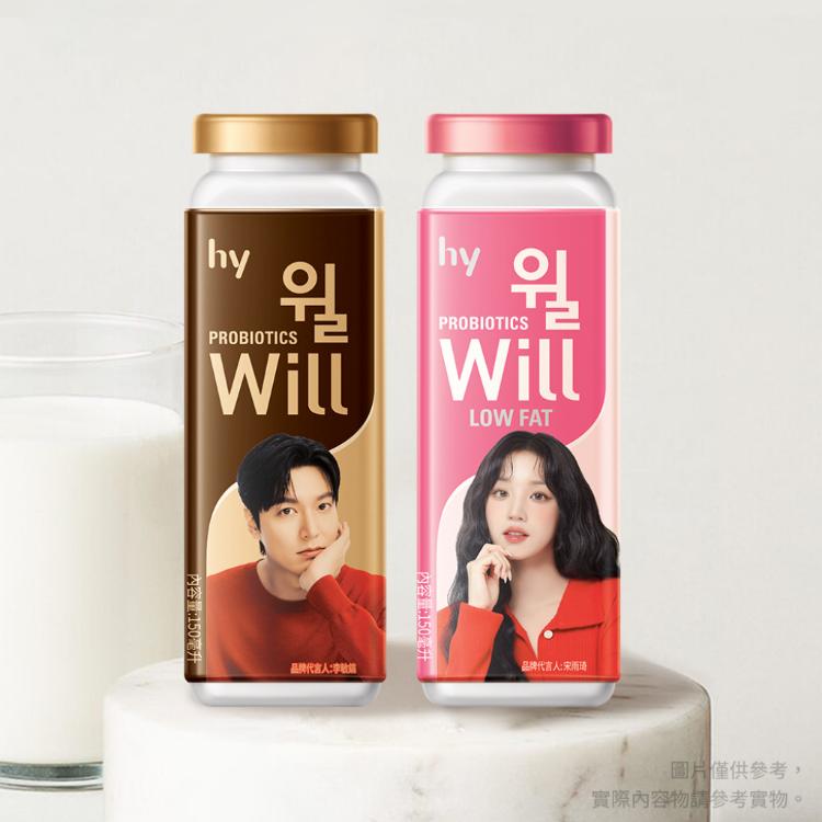 【HY 李敏鎬×宋雨琦代言】Will發酵乳飲料 兩款任選 x1箱(優酪乳/益生菌/乳酸菌/韓國專利)