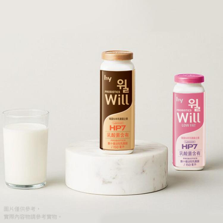 【HY 李敏鎬×宋雨琦代言】Will發酵乳飲料 兩款任選 x1箱(優酪乳/益生菌/乳酸菌/韓國專利)