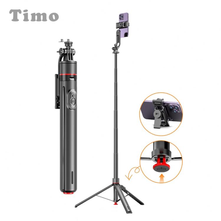 【Timo】經典丟丟桿藍牙自拍棒（旅遊自拍棒/落地式直播支架/藍牙遙控/手機支架/TT3）