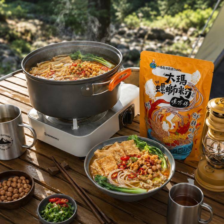 【大瑪南洋蔬食】螺螄粉 袋裝 全素(道地柳州風味/酸筍鮮辣/馬來西亞製/純素米線/追劇宵夜),城中門一品,團購美食,純素,螺螄粉,大瑪