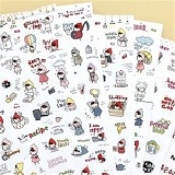 #4月新品#韓國可愛小女孩My Ltiile Friend透明裝飾貼紙套裝（6張入）