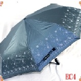 巴洛克風三折全自動開收傘【華麗.古典.令人激賞的巴洛克風格】 EC4 水藍色(全自動手把採用國際名牌跑車法拉利專用傘高質感握把)