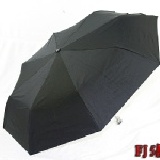 原子小菳剛三折手開傘【遮陽/防曬/降溫/抗UV/專利防風傘骨】 FJ5 黑色(長巢長骨主材全部採用頂級實心白色玻璃纖維)