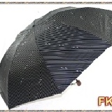 鴛鴦情人加大色膠三折手開傘【全台灣傘面最大的三折色膠手開傘】 FK2 黑色《完全遮陽＊百分百抗UV＊隔熱急速降溫＊虎骨結構設計不易翻傘》 特價：$587