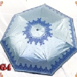 ☆真愛巴洛克蕾絲三折色膠全自動開收傘☆《99％遮陽降溫4到6度＊高貴華麗蕾絲邊頂級質感》 EG4 水藍色（傘邊點綴精緻蕾絲更添高雅浪漫風味~ 每個角度都優雅耐看讓您成為全場吸睛的焦點喔）