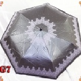 ☆真愛巴洛克蕾絲三折色膠全自動開收傘☆《99％遮陽降溫4到6度＊高貴華麗蕾絲邊頂級質感》 EG7 鐵灰色（傘邊點綴精緻蕾絲更添高雅浪漫風味~ 每個角度都優雅耐看讓您成為全場吸睛的焦點喔）