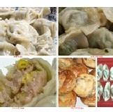 綜合試吃包(韮菜水餃10顆+高麗菜水餃10顆+玉米豬肉水餃10顆+三星蔥肉餅10顆+餛飩10顆)